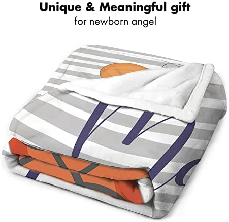 Personalized Sports Blanket with Custom Name Striped
