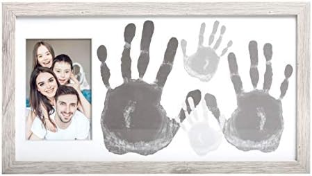 Kate Milo Rustic Farmhouse Family Handprint Frame