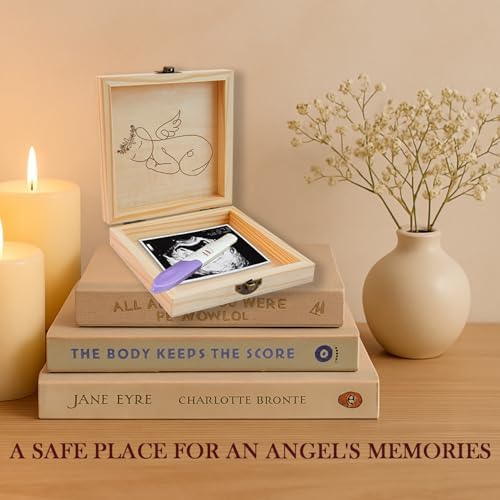 BeeGreeny Miscarriage Memory Box - Wooden Keepsake for Baby Loss