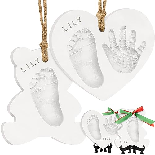 KeaBabies Baby Footprint Ornament Kit - Personalized Keepsake