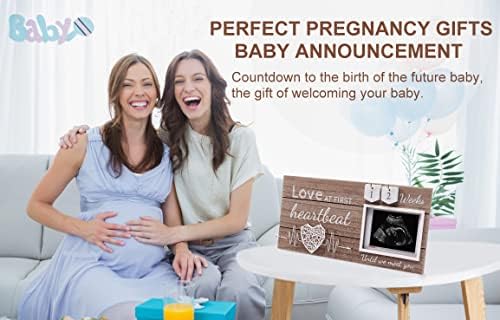 Garybank Ultrasound Frame Pregnancy Gift Love at First Sight Countdown Design