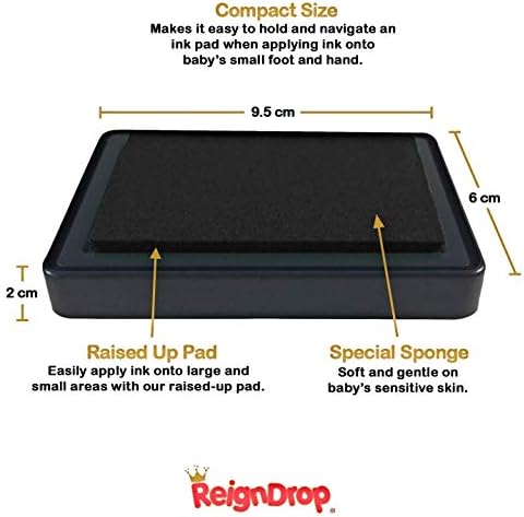ReignDrop Ink Pad for Baby Footprint Handprint Keepsake 1
