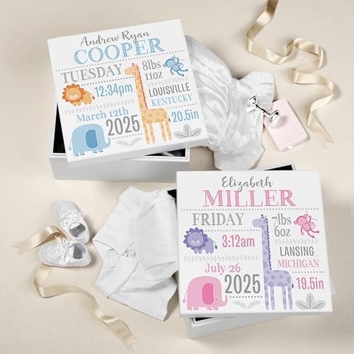 Lets Make Memories Personalized Keepsake Box for Boys