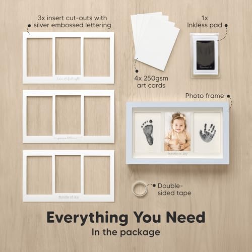KeaBabies Inkless Hand Footprint Kit - Mist Blue