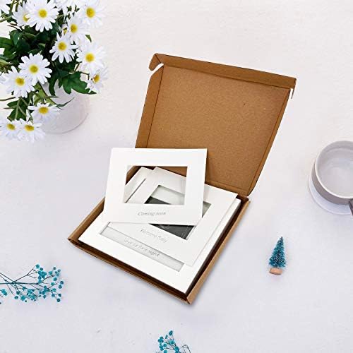 IHEIPYE Baby Sonogram Photo Frame - Silver Text White