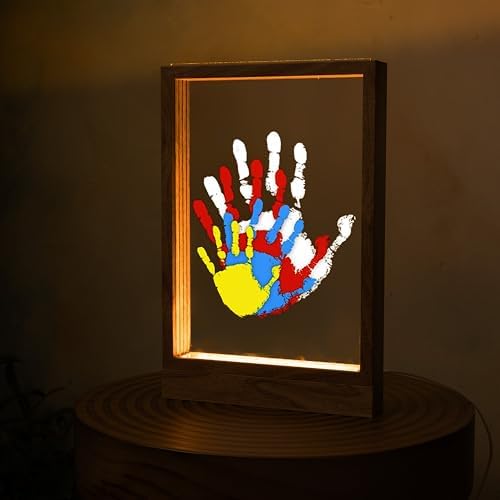 Family Handprint Kit with LED Light and Frame