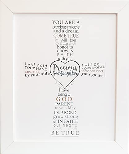 Precious Goddaughter Keepsake Frame - Baptism Gift