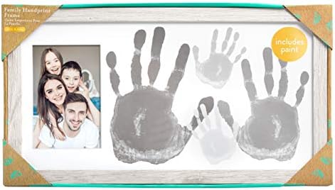 Kate Milo Rustic Farmhouse Family Handprint Frame