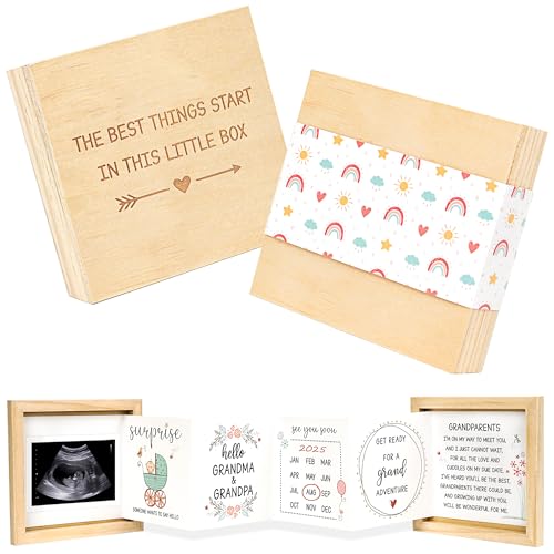 Blinking Stars Baby Sonogram Keepsake Box