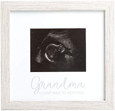 Kate Milo Rustic Sonogram Frame 4x5 Photo Insert Distressed Gray