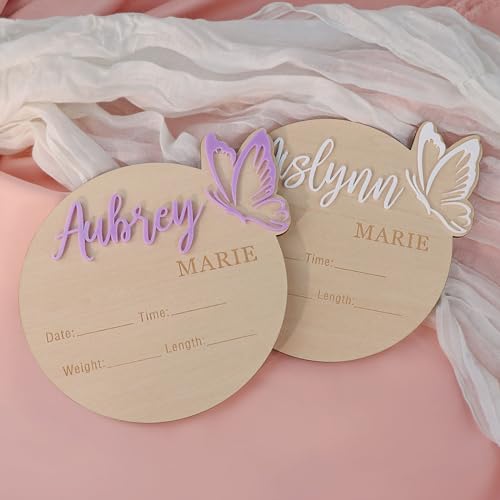 Custom Butterfly 3D Name Sign for Baby Shower