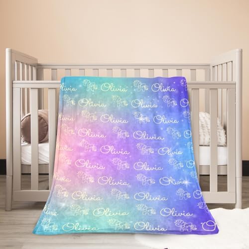 Personalized Name Blanket for Baby Kids More