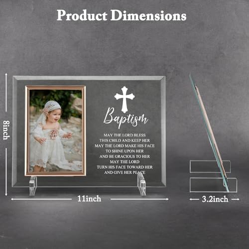 Baptism Picture Frame for Goddaughter and Baby Girls