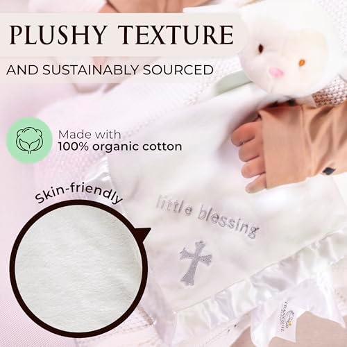 TRANQUIL KIDDO Lamb Lovey - Baptism Gift for Baby 14 inch