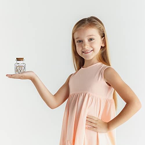 Cute Tooth Fairy Jar for Lost Teeth Keepsake Box
