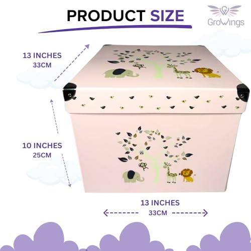 GroWings Baby Keepsake Box - Large Memory Storage for Newborns