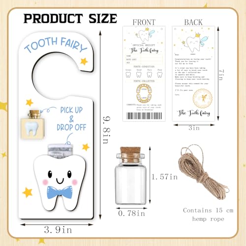 Wuguimeii 3Pcs Tooth Fairy Kit - Magical Lost Teeth Gifts