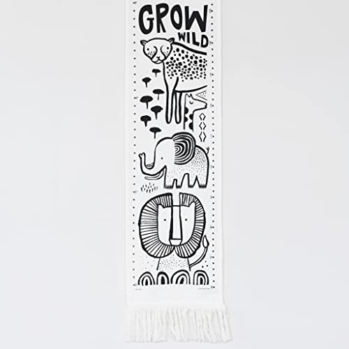 Wee Gallery Safari Canvas Growth Chart - 44x13 Inches 1
