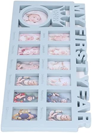 Jonlaki Baby Keepsake Frame with 12 Small Picture Frames