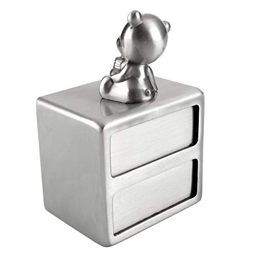 Mogoko Silver Tooth Box Baby First Tooth and Curl Keepsake Box Set