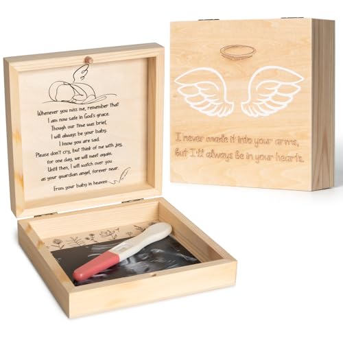 Jwitao Miscarriage Memorial keepsake box for mom and dad