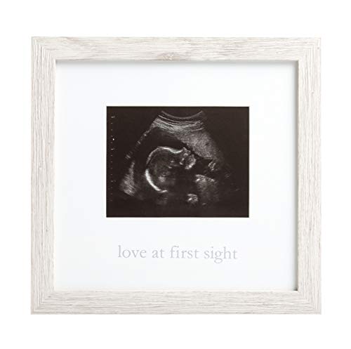 Kate Milo Rustic Sonogram Frame Love at First Sight Gender-Neutral Baby Keepsake