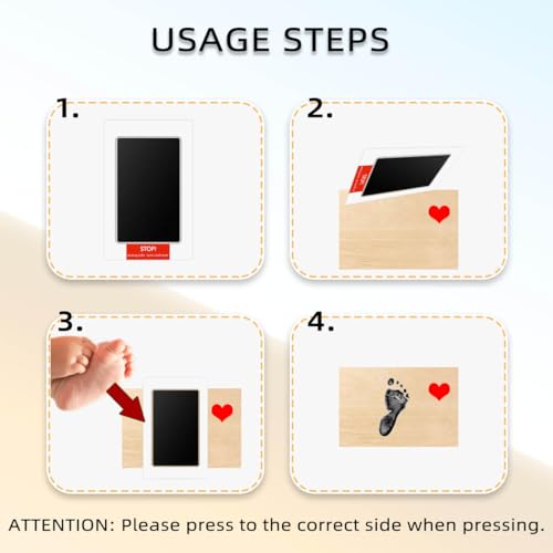 Yuntop Inkless Hand Footprint Kit for Baby and Pet