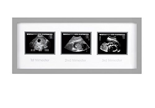 Pearhead Triple Sonogram Picture Frame Gray