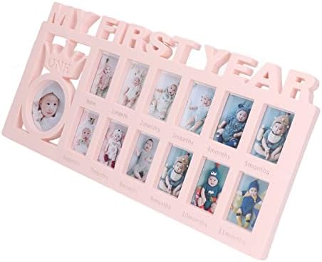 Walfront My First Year Baby Photo Frame Set - 12 Month Growth Display