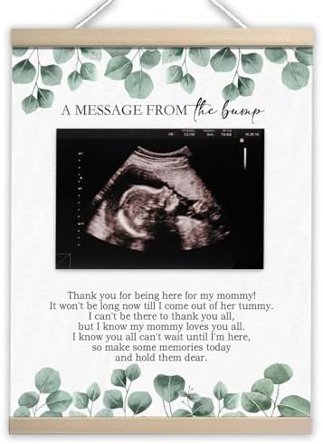 Classic Greenery Baby Shower Decorations Keepsake Frame