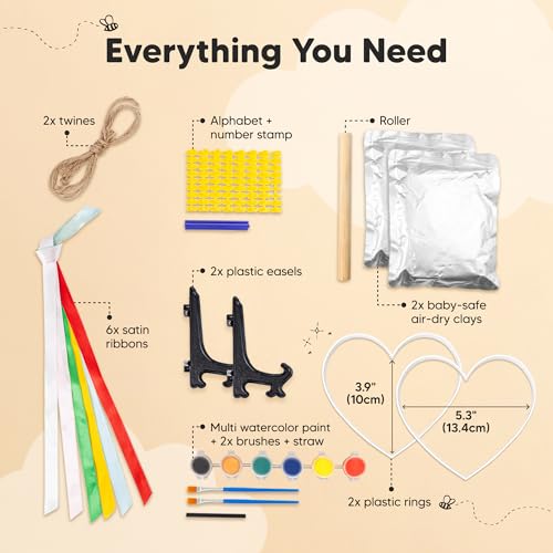 KeaBabies Baby Hand Footprint Kit - Quick Dry Ornament Kit for Newborns