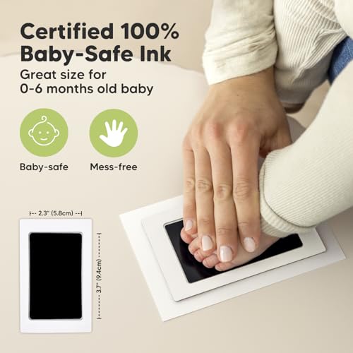 KeaBabies Inkless Hand Footprint Kit - Safe No Residue