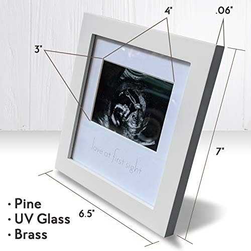 Green Pollywog Baby Sonogram Frame with Inkless Pad
