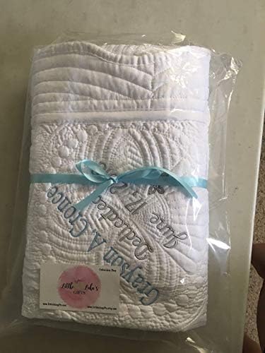 Personalized Baptism Blanket for Baby Girl Keepsake