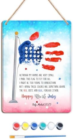 TRUMPETIC 4th of July Handprint Flag Craft with Poem