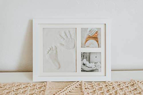 Baby Mushroom Hand Footprint Frame Kit White