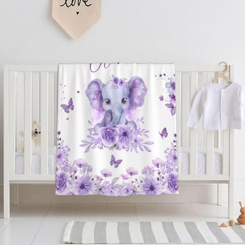 Personalized Baby Blanket with Name for Girls
