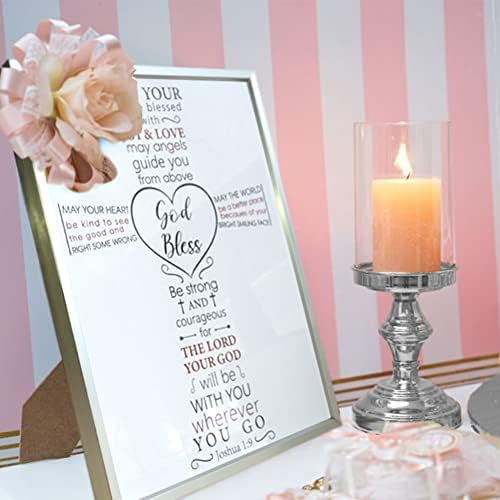Baby Baptism Frame for Boy or Girl God Bless Silver Keepsake