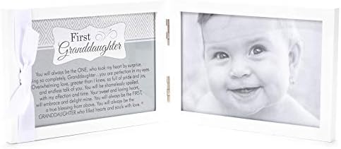 First Granddaughter Keepsake Frame - 4x6 Double Hinged with Poem