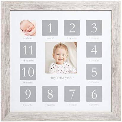 Kate Milo My First Year Frame - Rustic Wood