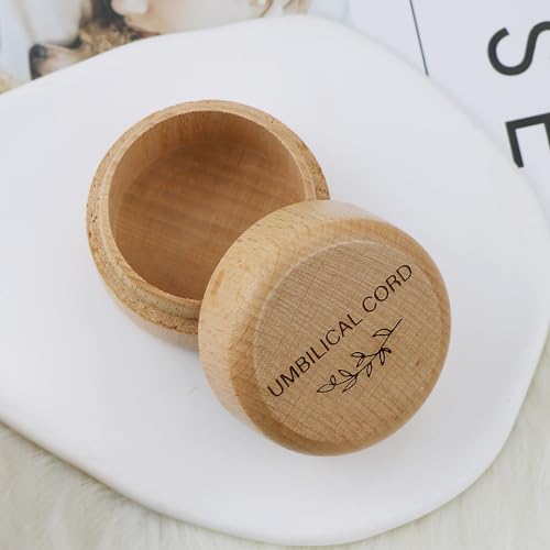 Wooden Baby Fetal Hair Memorial Box with Engraving
