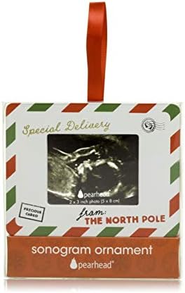 Pearhead Special Delivery Sonogram Ornament Pack of 2
