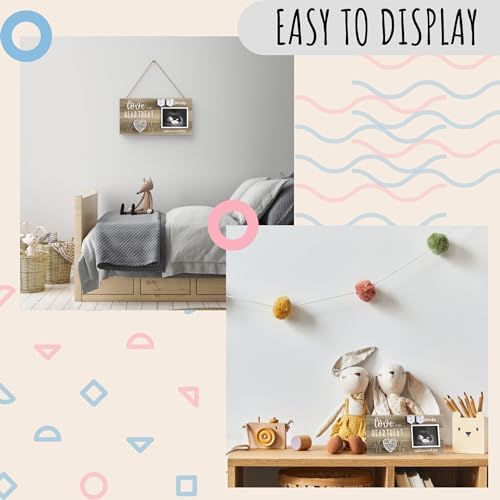 EURSET Baby Countdown Ultrasound Picture Frame - 4x3 Keepsake