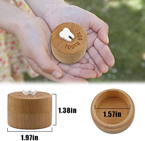 Free-Space Tooth Fairy Box 3D Carved Wooden Keepsake 1