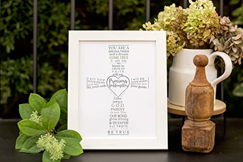 Precious Goddaughter Keepsake Frame - Baptism Gift