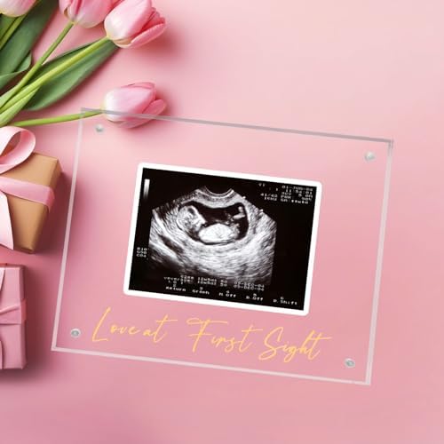 Acrylic Ultrasound Picture Frame - Unique Baby Keepsake
