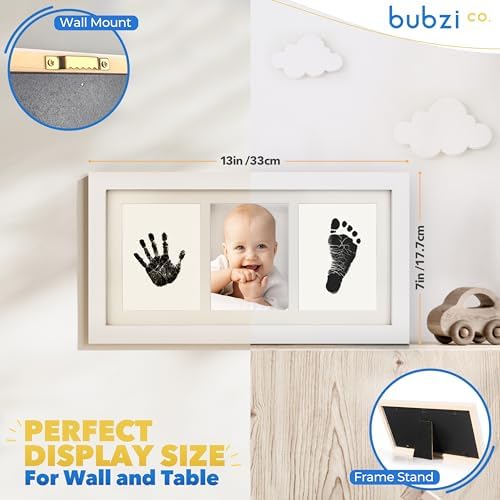 Bubzi Co Baby Handprint Footprint Kit for Newborns 1