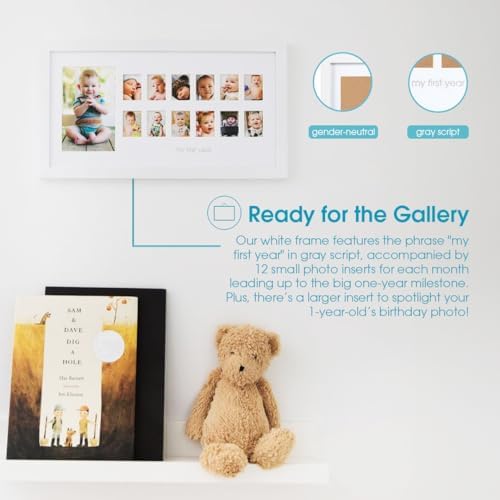 Pearhead My First Year Photo Moments Frame 13 Inserts White