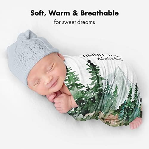 Personalized Forest Baby Blanket with Custom Name