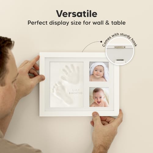 KeaBabies Baby Hand Footprint Kit - Quick Dry Clay Newborn Keepsake Personalized Gift